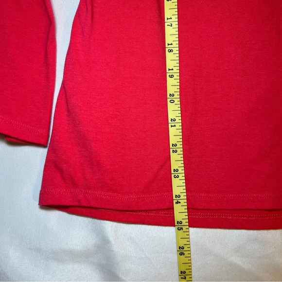 Energie Vibrant Red‎ Long Sleeve Tee Women’s Size Large - Picture 10 of 14